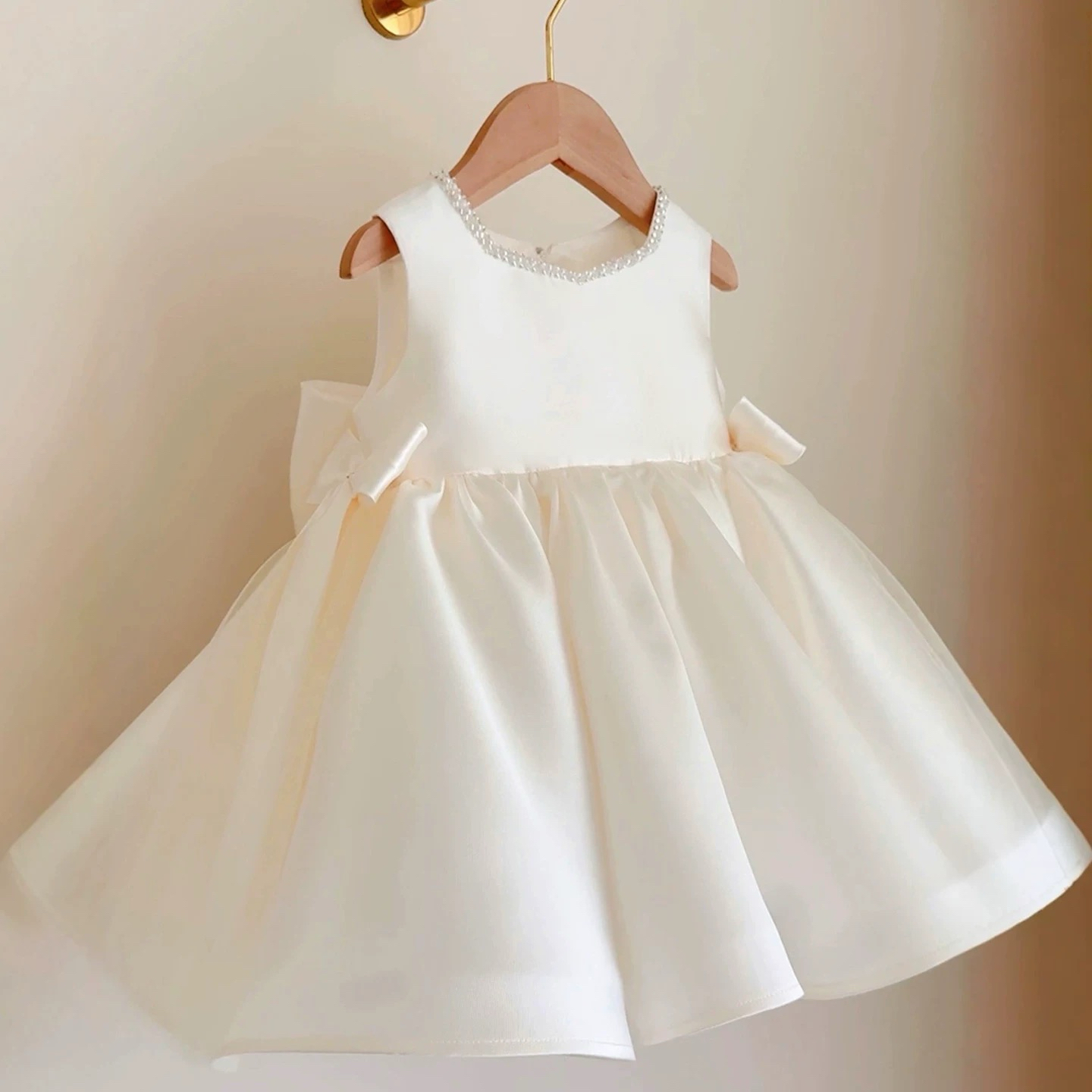 女童礼服花童婚礼小女孩连衣裙女宝宝周岁生日公主裙钢琴演奏儿童