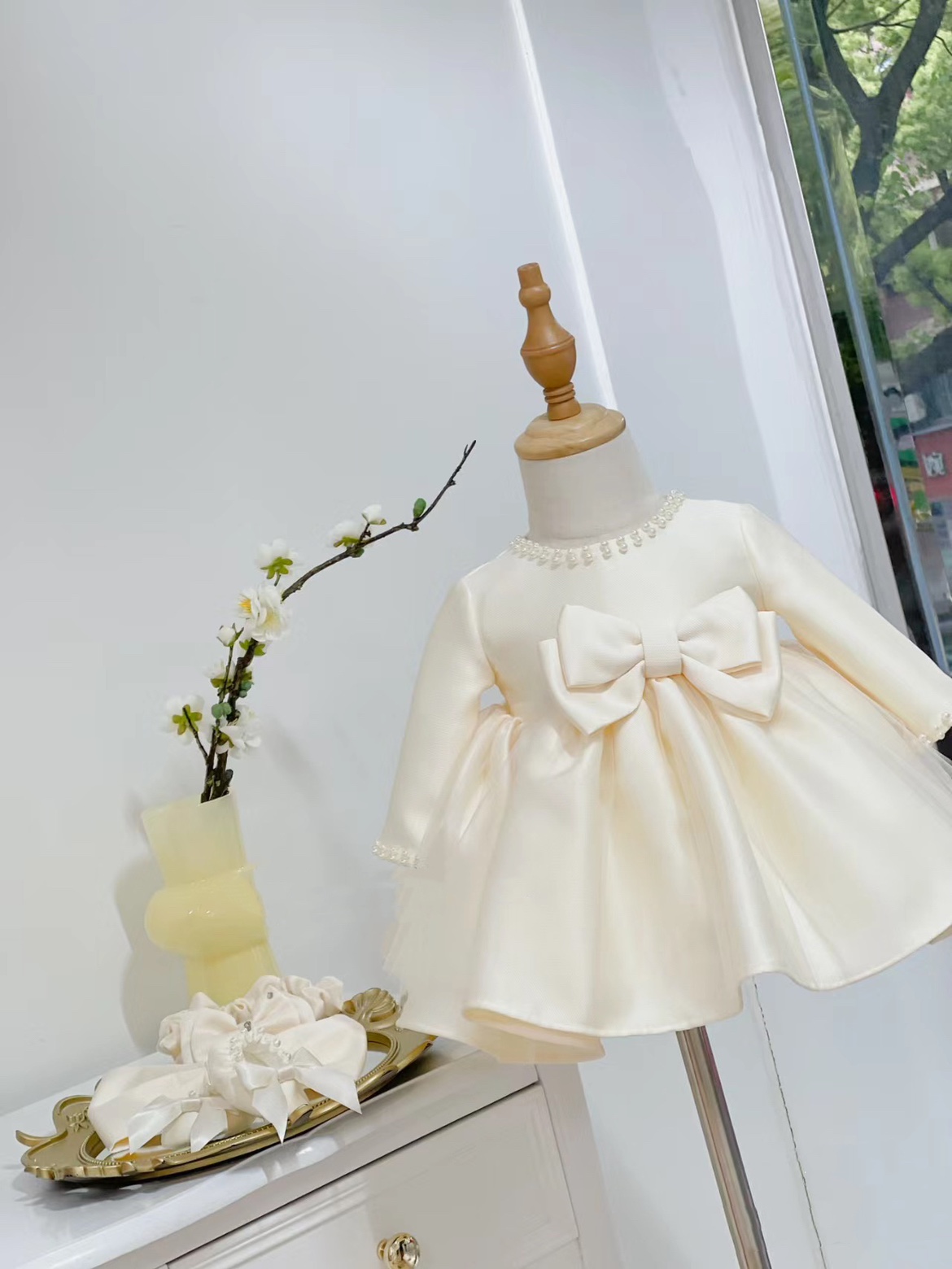 新品韩版礼服宝宝百天满月女童