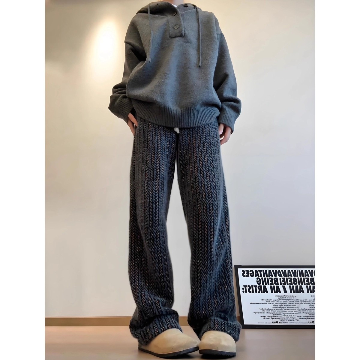 老钱风七彩条纹灯芯绒裤子男款秋冬小香风卫裤直筒美式复古休闲裤,男装,休闲裤,淘宝优惠券,粉丝福利购,淘宝优惠卷