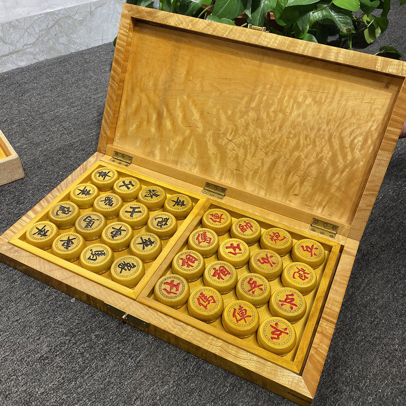 金丝楠木中国象棋折叠高档大红酸枝黑檀实木手工三用棋盘定制套装