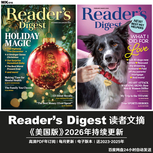 读者文摘Digest电子版美国英语阅读资料2023-2026年PDF订阅合集