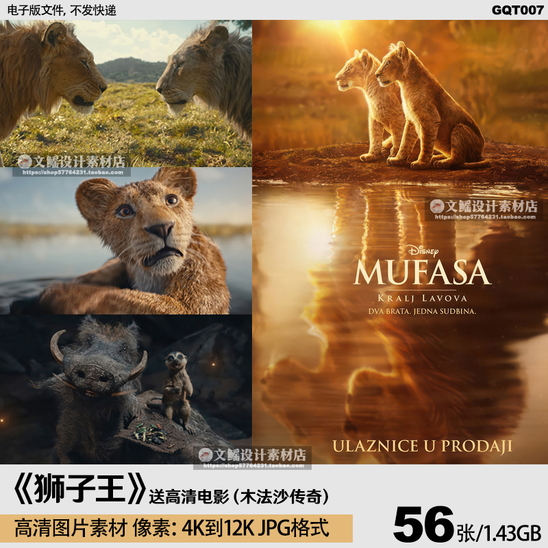 狮子王4K8K12K超高清图片手机电脑壁纸海报JPG素材
