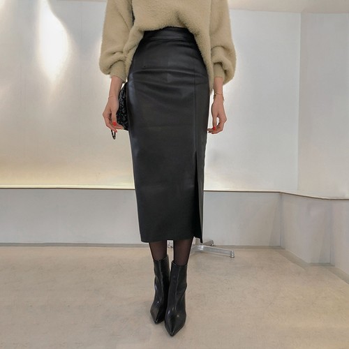 2024皮裙包臀裙长裙性感