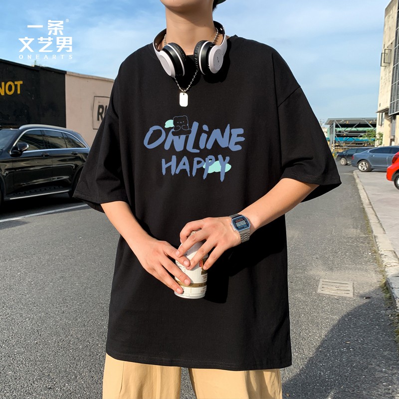 五分袖T恤衫青少年休闲上衣