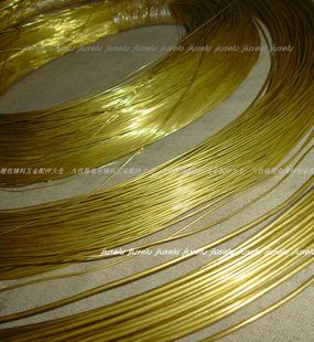 软铜丝包五金配件纯铜丝黄铜金属丝箱包定型龙骨铜丝0.3 3毫米粗