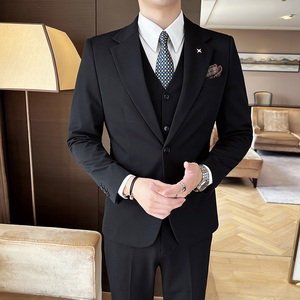 秋冬西服套装男商务休闲正装礼服婚礼西服三件套A207-TZ801-P235图片