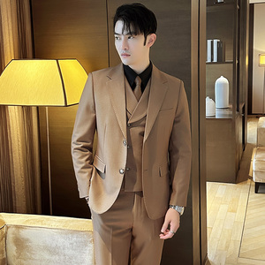 秋冬西服套装正装休闲新郎婚礼西服三件套A207-TZ807-P265图片