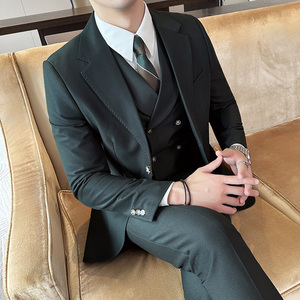 秋冬西服套装正装休闲新郎婚礼西服两件套A207-LJT807-P210图片