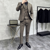 秋冬高级感星空毛呢西服两件套一粒扣正装西装A207-LJT821-P170，男装西服套装，电商A207