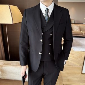 秋冬西服套装正装休闲新郎婚礼西服两件套A207-LJT807-P210图片