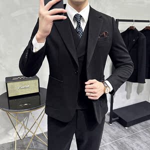 秋冬高级感星空毛呢西服两件套一粒扣正装西装A207-TZ822-P225图片