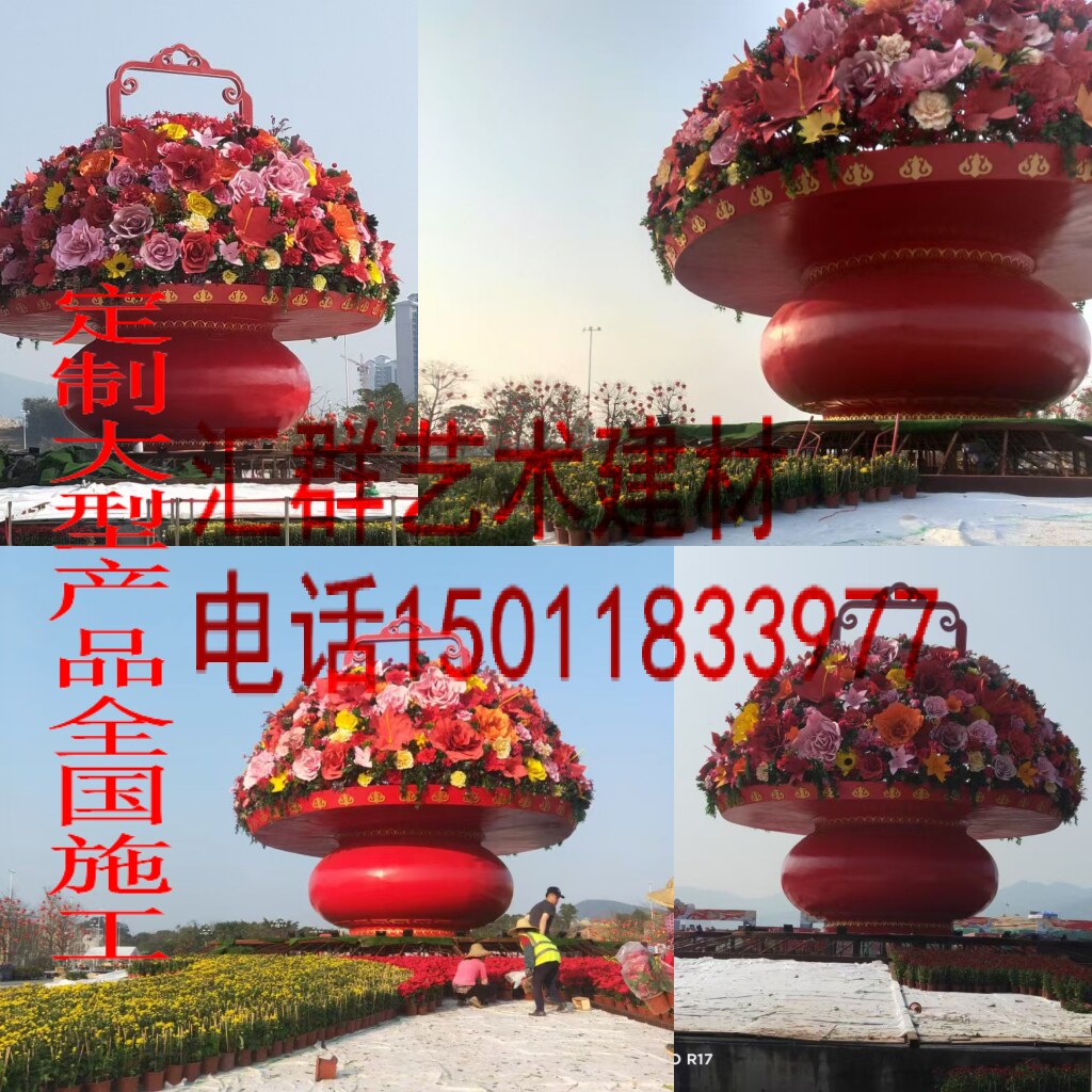 阳台大型水泥塑水泥山流水喷泉鱼