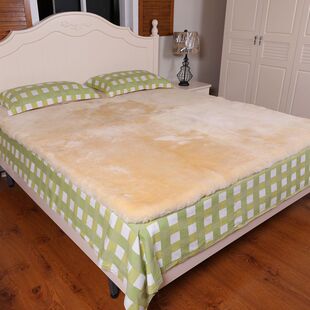 澳洲羊皮羊剪绒床垫1.8m1.5米短羊毛褥子学生加厚榻榻米皮毛一体