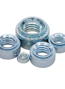 环保镀锌碳钢压铆螺母M2M2.5M3M3.5M4M5M6M8M10钣金嵌件压板螺帽