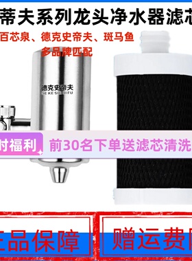 百芯泉净水器滤芯德克史帝夫龙头不锈钢901椰壳烧结阻垢碳棒滤芯