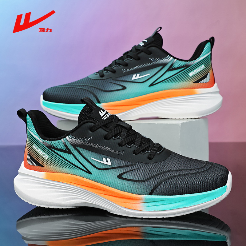 回力男士轻便透气运动鞋厚底增高减震防滑网面跑步鞋情侣时尚百搭