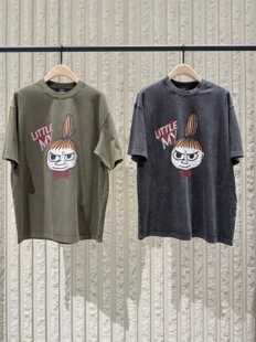 【姆明联名】正品2026夏新品套色炒雪花斑驳棉质T恤MBF2TEE047