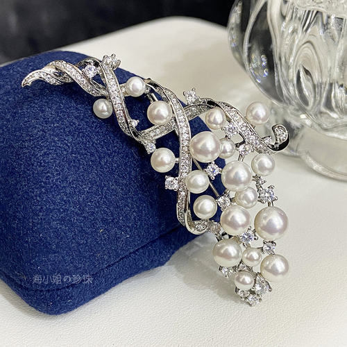 珍珠同款日本胸针蕾丝