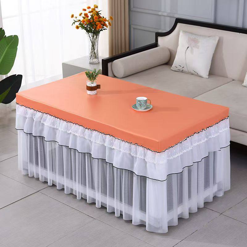 烤火桌子罩套长方形防水皮罩全包蕾丝茶几罩火炉保护罩免洗简约PU,居家布艺,桌布,淘宝优惠券,粉丝福利购,淘宝优惠卷