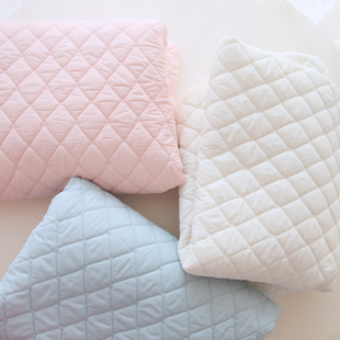 布悟 绗棉纯色菱形夹棉布料手工diy绗缝马甲服装童装包包面料