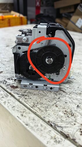 理光Mp6004 3054 5055.5054.6055.5055分页器订头齿轮T60钉头T钉