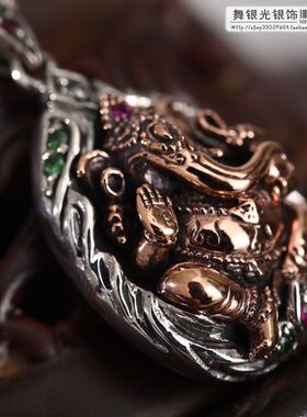 泰国925银多彩吊坠