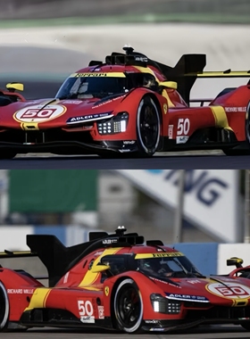 HKM 1:64 499P耐力赛车 Hypercar 勒芒24小时 四色赛车合金车模