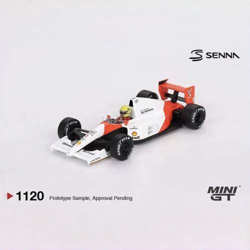 MINIGT 1/64 #1120迈凯伦McLaren MP4/6 #1 Ayrton Senna汽车模型