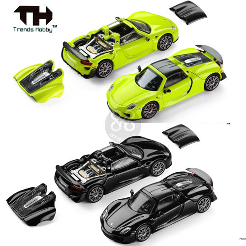 Trends Hobby TH 1/64 保时捷918 Spyder 仿真合金汽车模型