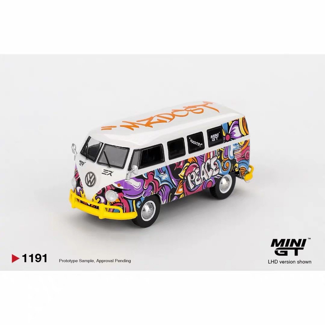 MINIGT 1:64 #1191 大众 T1 Microbus Mizu 合金汽车模型,模玩/动漫/周边/娃圈三坑/桌游,火车/摩托/汽车模型,淘宝优惠券,粉丝福利购,淘宝优惠卷