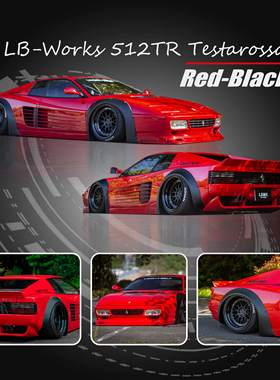 Star Model 1:64法拉利Testarossa特斯塔罗萨LB宽体改装合金车模