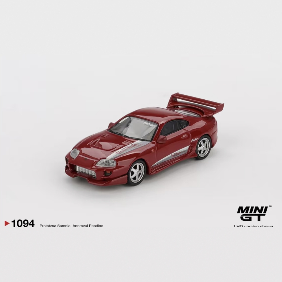 MINIGT 1/64  #1094 丰田 Toyota Supra 红 合金汽车模型摆件
