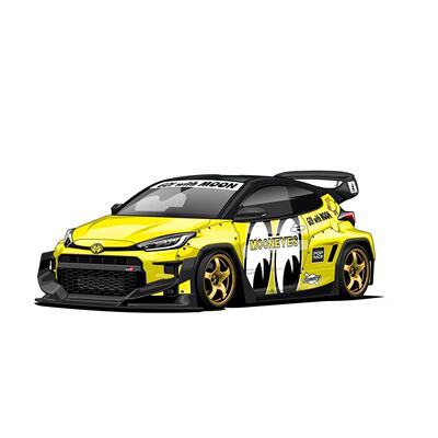 拓意164S1-12YARIS合金车模
