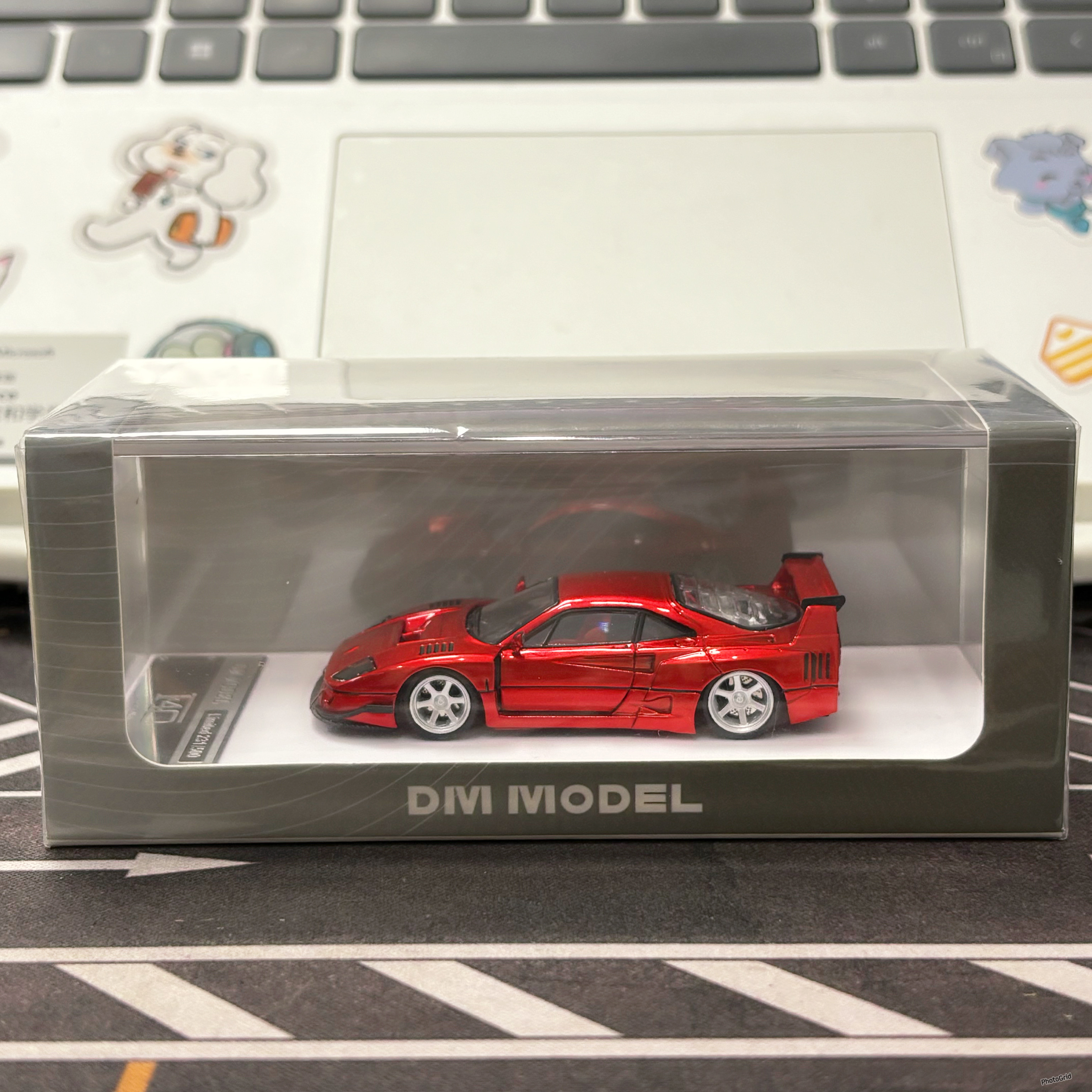DM MODEL 1:64 法拉利 LBWK F40 金属红 合金仿真汽车模型