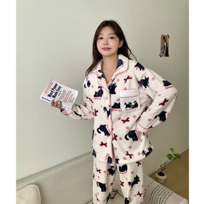卡通可爱珊瑚绒冬季新款睡衣