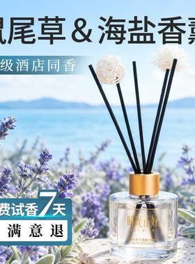 家用香薰精油鼠尾草与海盐卧室内房间厕所卫生间除臭香氛留香清香
