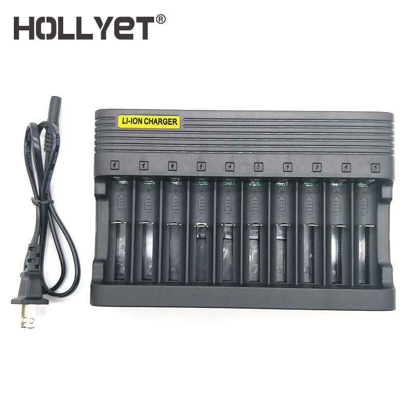 18650锂电池充电器3.7V4.2V多功能座充头灯风扇手电快充多槽通用