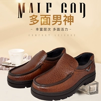 Giày nam Camel mùa thu và mùa đông da mới Giày nam chính hãng giày da bình thường thấp để giúp một bàn đạp chức năng giày - Giày thấp giày the thao năm 2021