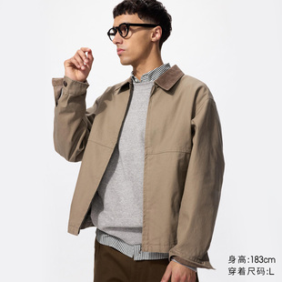 家男装女装休闲拉链短茄克外套巴恩风翻领夹克478230 480827