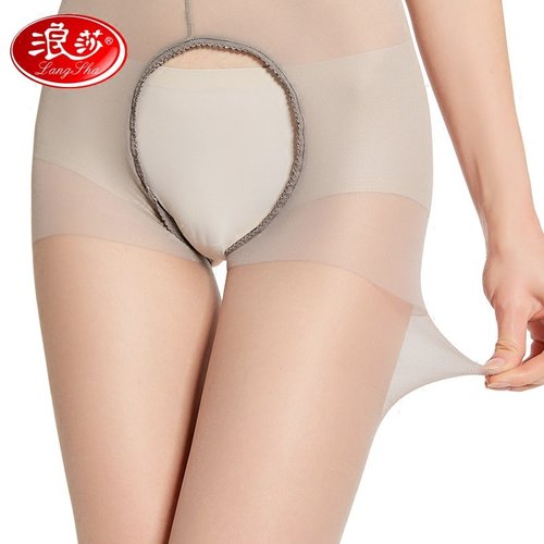 双浪莎免脱开裆夏季超薄丝袜性感