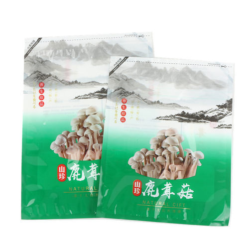 新款鹿茸菇包装袋250克500克塑料袋密封袋野生菌干货礼品袋空袋子