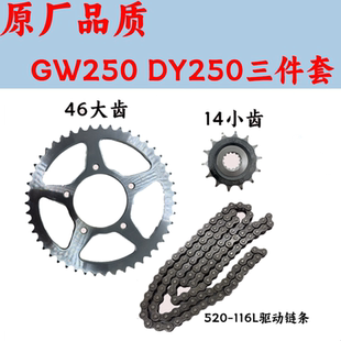 适用骊驰GW250套链GSX250R小飞链轮大齿DL250驱动链条牙盘三件套
