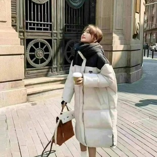 宽松加厚保暖棉衣外套冬季 韩版 棉袄 羽绒棉服女中长款 逢雪2025新款