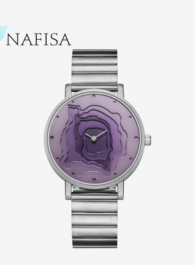 NAFISA手表ins小众设计女男表时尚潮流海外钢带表石英表品牌正品