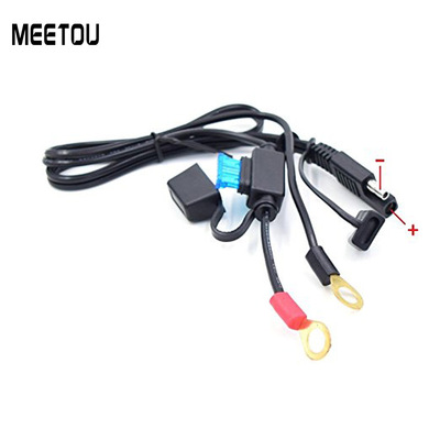 摩托车连接线 电瓶车充电线太阳能电池连接线 圆形端子 SAE线