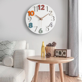 简约挂钟北欧时钟免打孔 饰钟表2023新款 创意时尚 小红钟家用客厅装