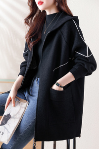 九月墨陌大码女装洋气双面呢大衣2023秋冬新款胖MM高级感毛呢外套