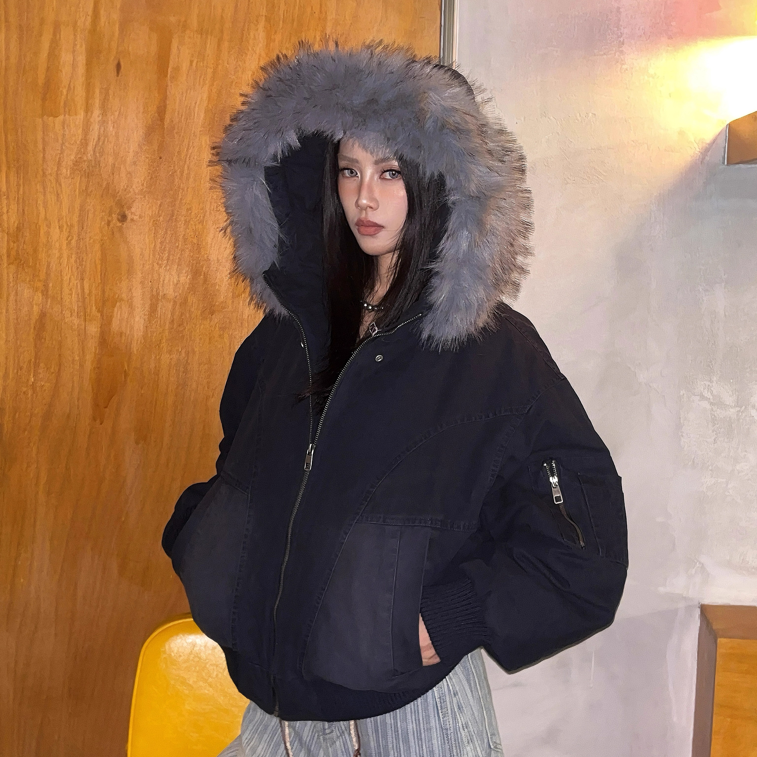 2025新款女美式复古羽绒服