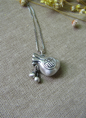 泰银福袋复古哑光流苏吊坠