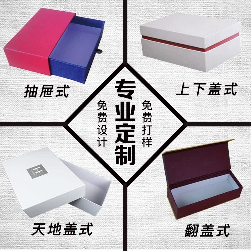 定制包装盒高档礼盒印刷LOGO纸盒礼品盒产品包装盒子化妆品盒订做_虎窝淘